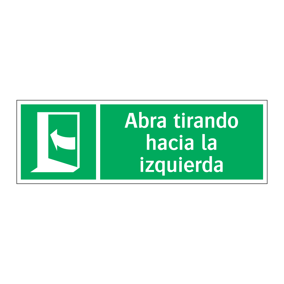 Abra tirando hacia la izquierda