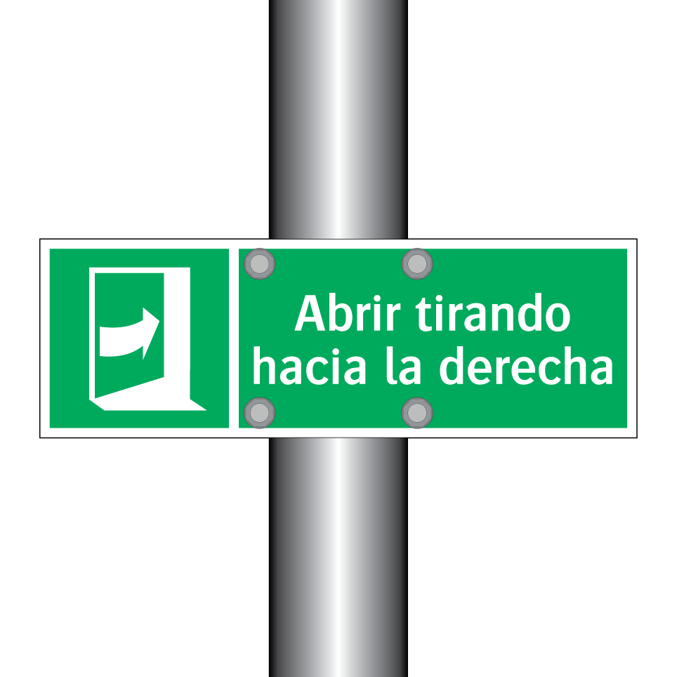 Abrir tirando hacia la derecha