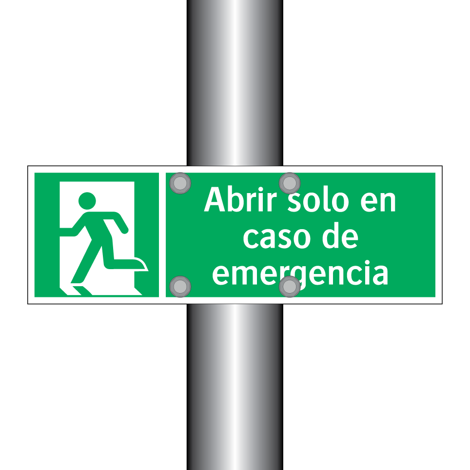 Abrir solo en caso de emergencia