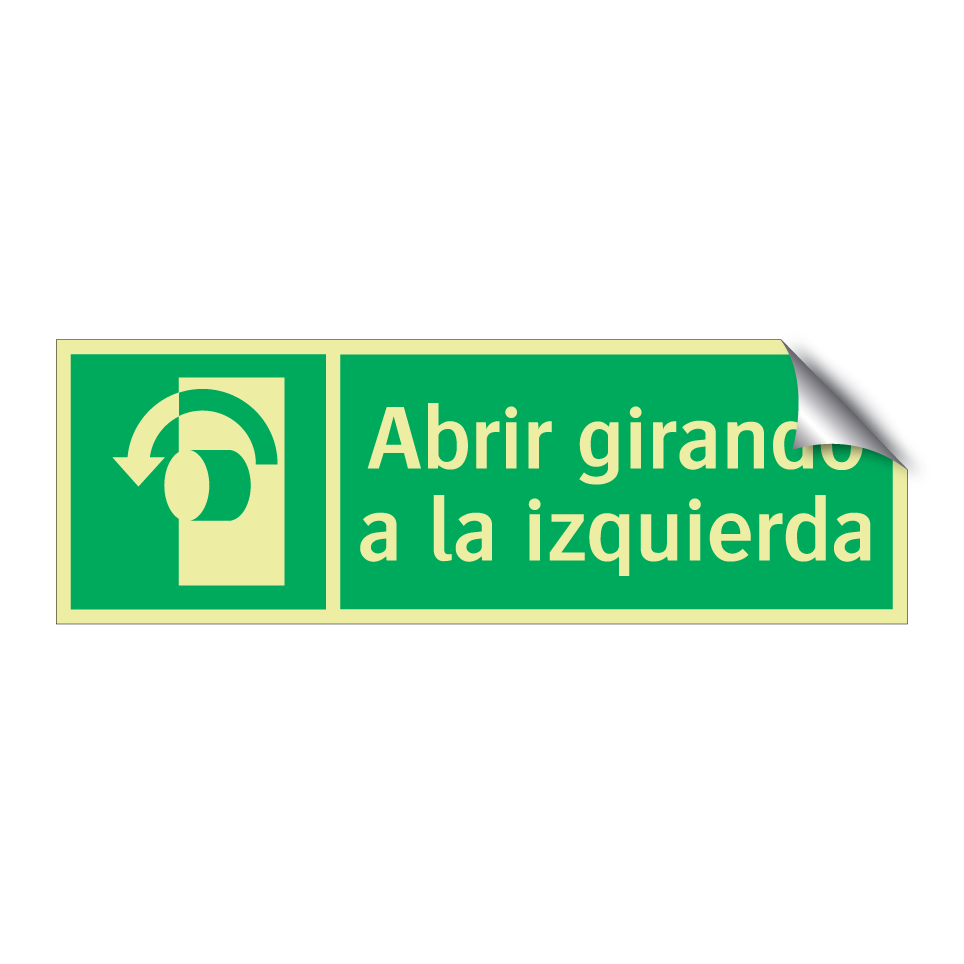 Abrir girando a la izquierda