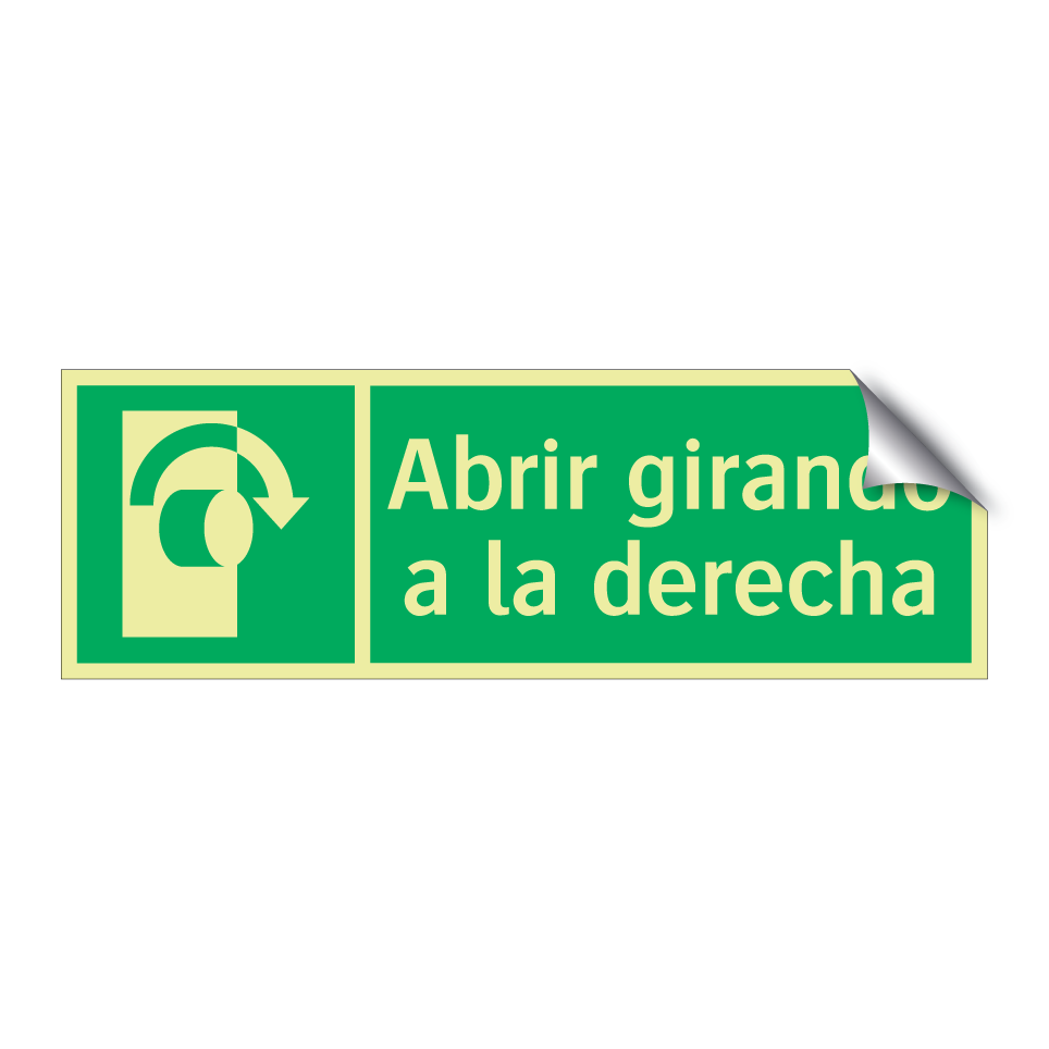 Abrir girando a la derecha