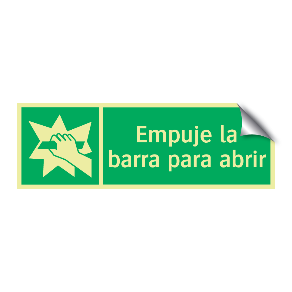 Empuje la barra para abrir
