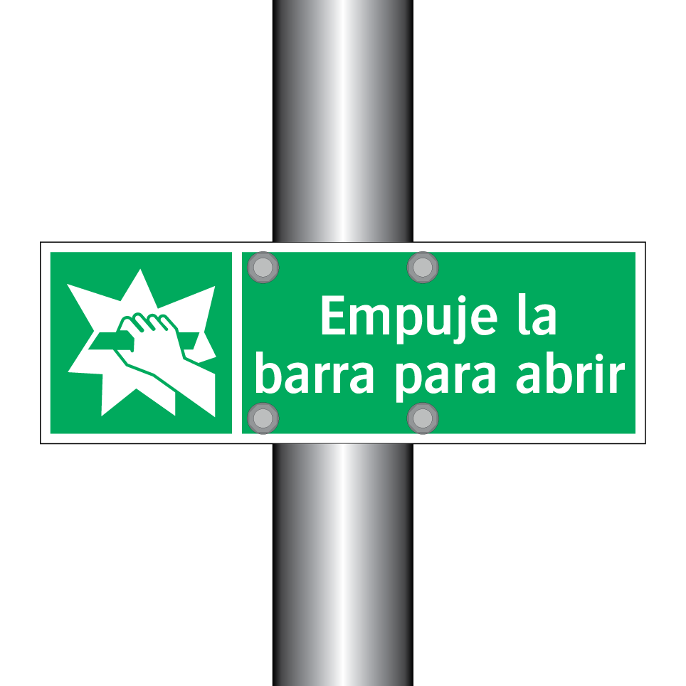 Empuje la barra para abrir