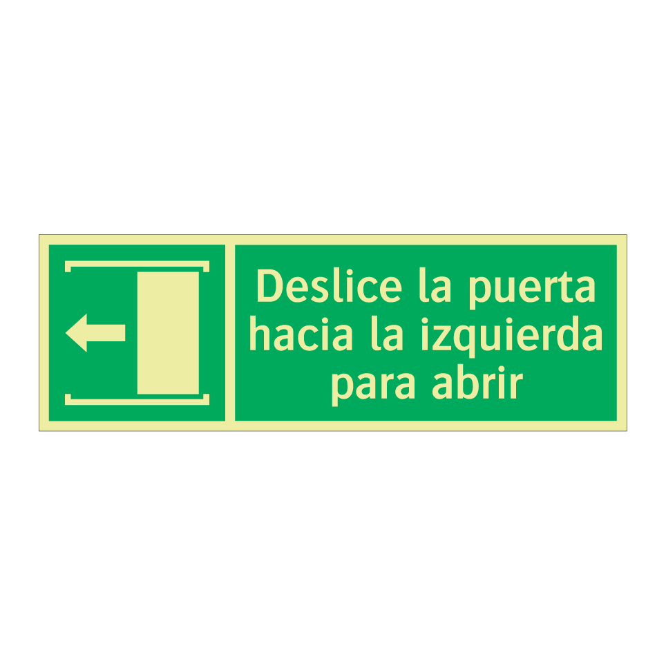 Deslice la puerta hacia la izquierda para abrir