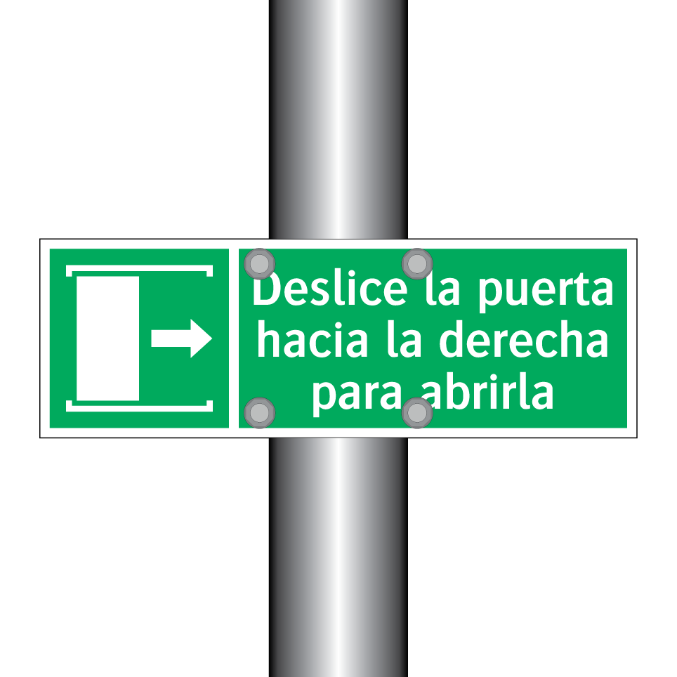 Deslice la puerta hacia la derecha para abrirla