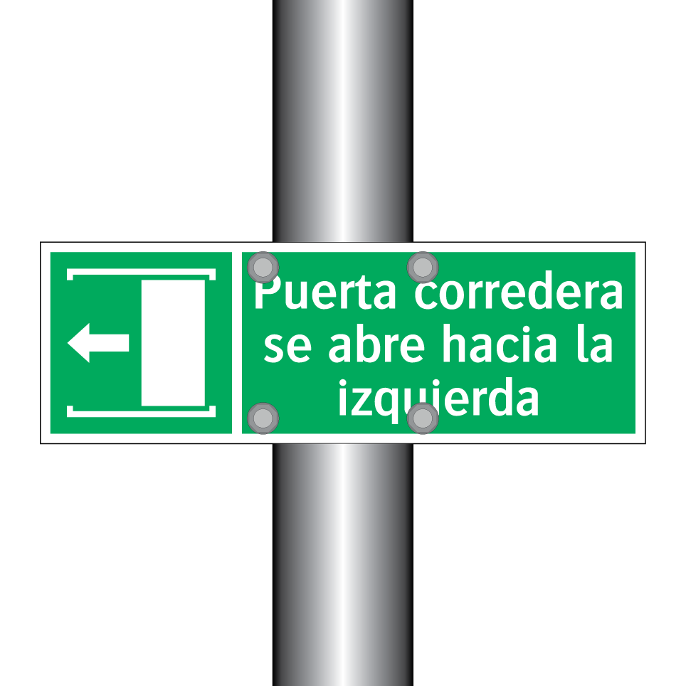 Puerta corredera se abre hacia la izquierda