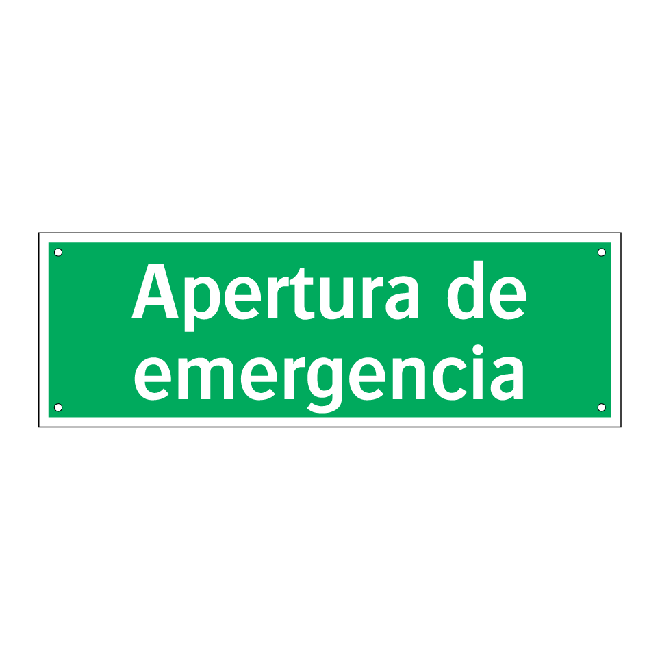 Apertura de emergencia