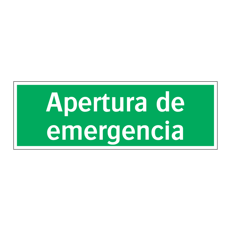 Apertura de emergencia