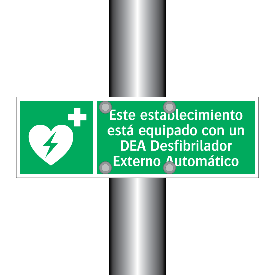 Este establecimiento está equipado con un DEA Desfibrilador Externo Automático