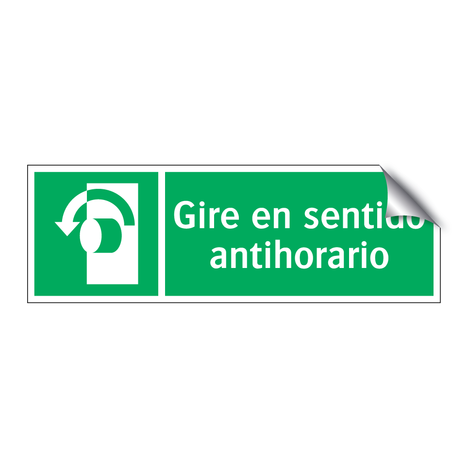 Gire en sentido antihorario