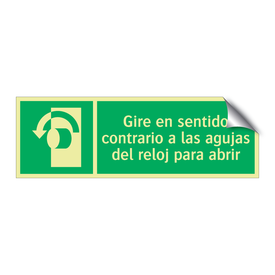 Gire en sentido contrario a las agujas del reloj para abrir