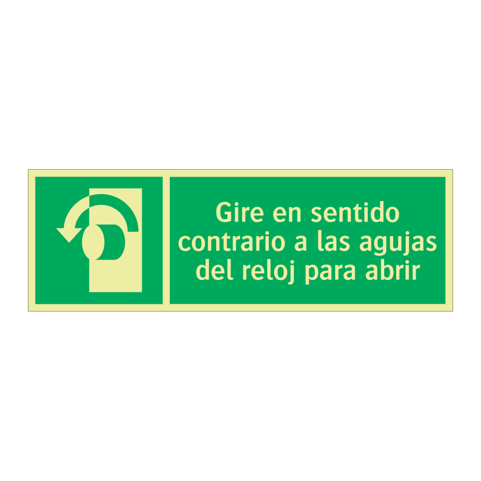 Gire en sentido contrario a las agujas del reloj para abrir