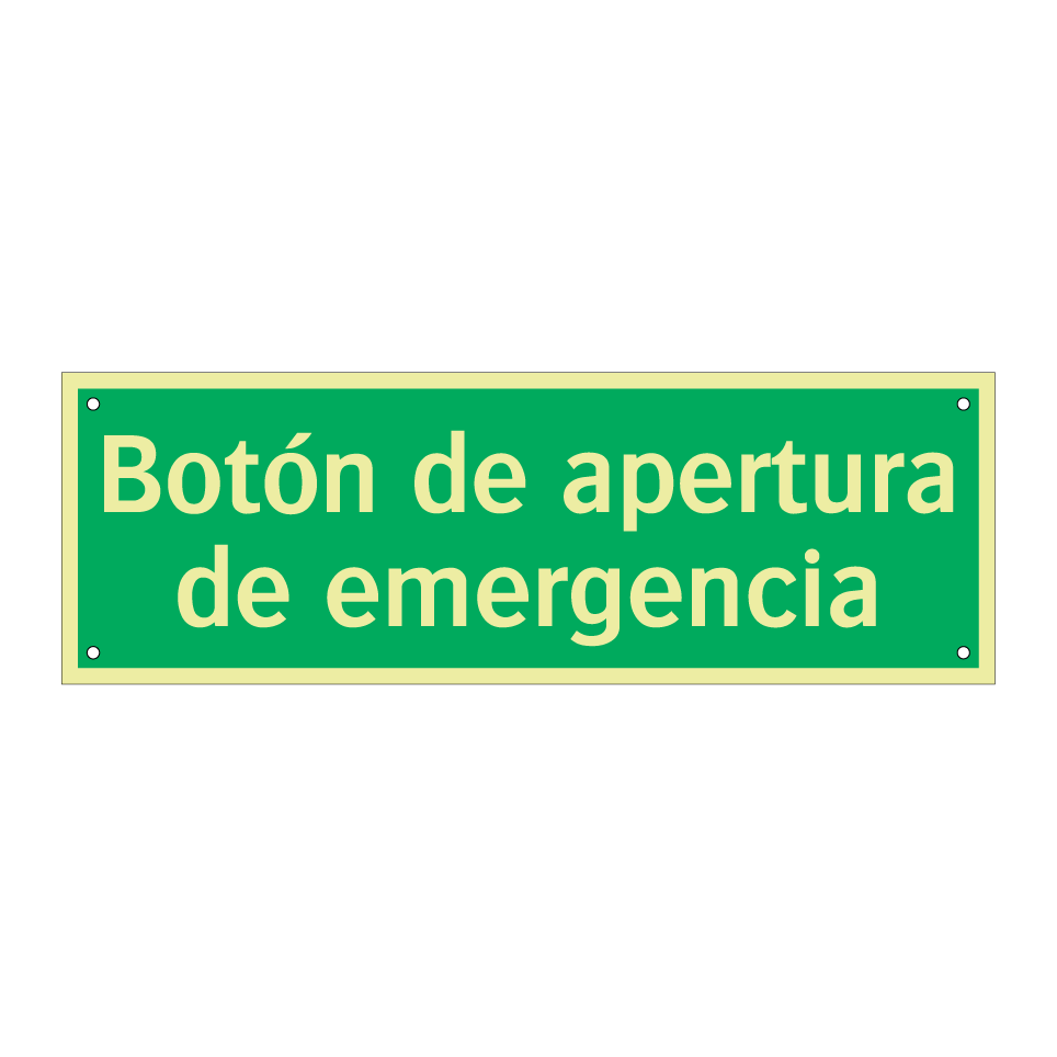 Botón de apertura de emergencia