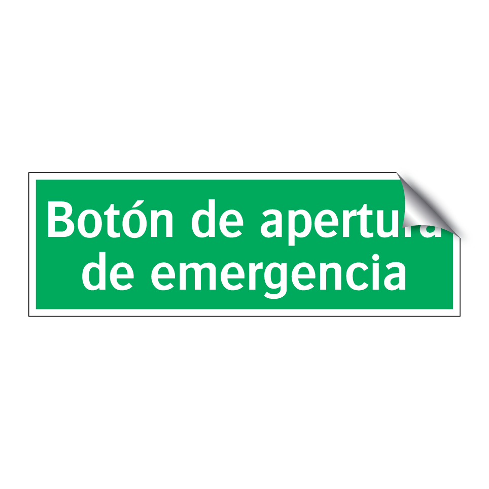 Botón de apertura de emergencia