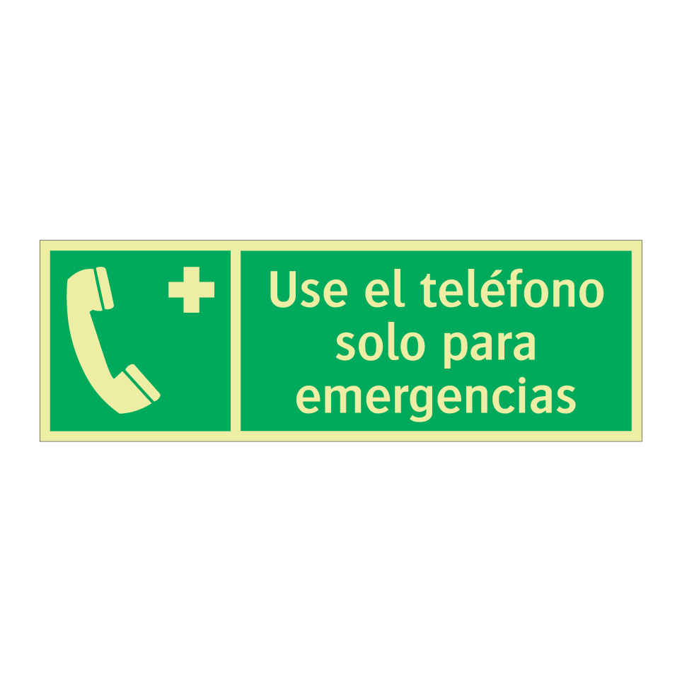 Use el teléfono solo para emergencias