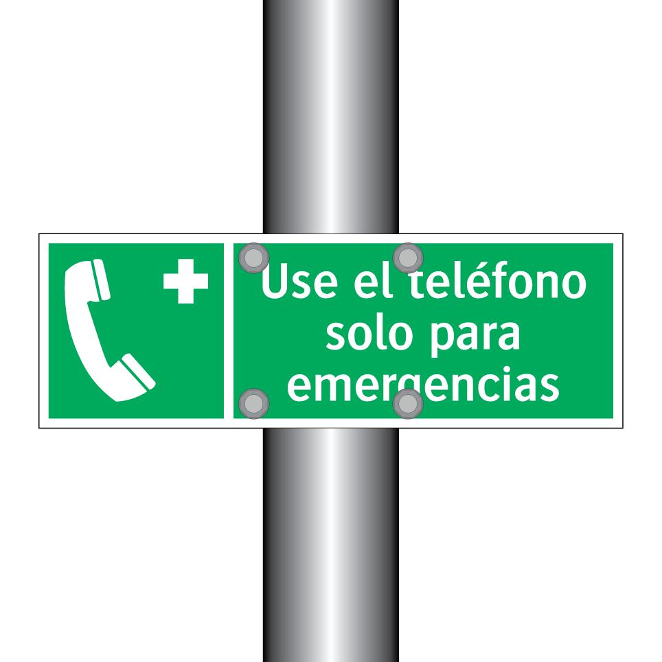 Use el teléfono solo para emergencias