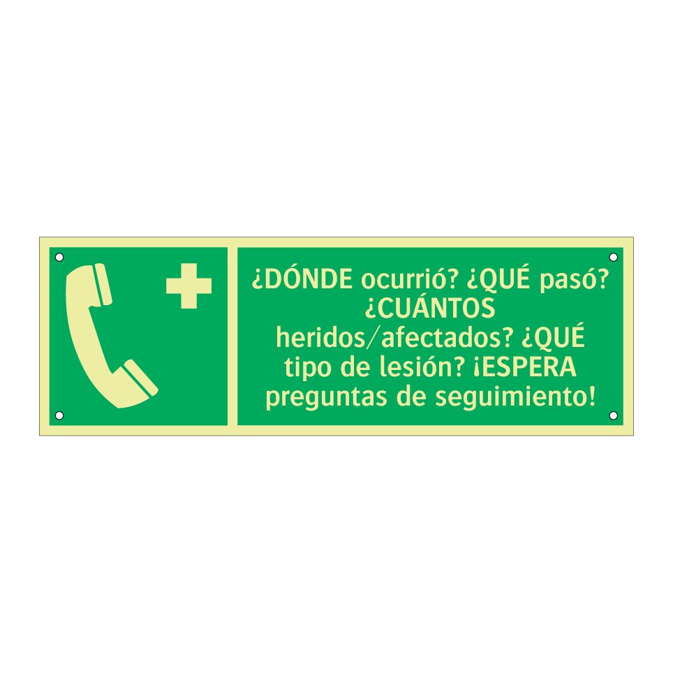 ¿DÓNDE ocurrió? ¿QUÉ pasó? ¿CUÁNTOS heridos/afectados? ¿QUÉ tipo de lesión? ¡ESPERA preguntas de seguimiento!