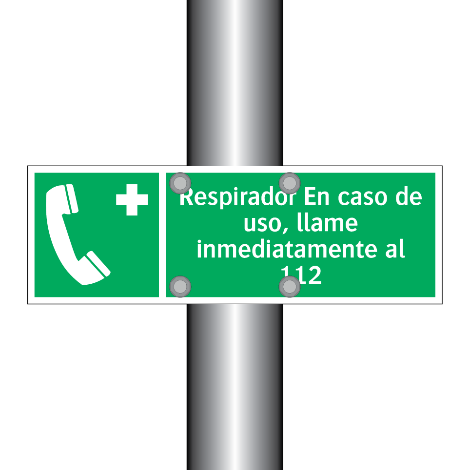 Respirador En caso de uso, llame inmediatamente al 112
