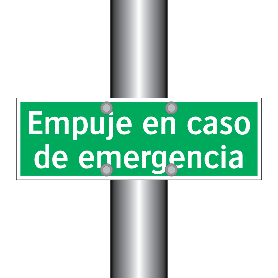 Empuje en caso de emergencia