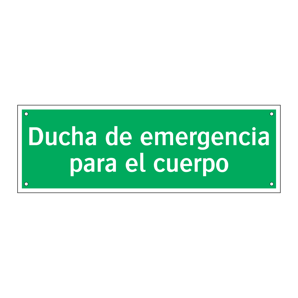 Ducha de emergencia para el cuerpo