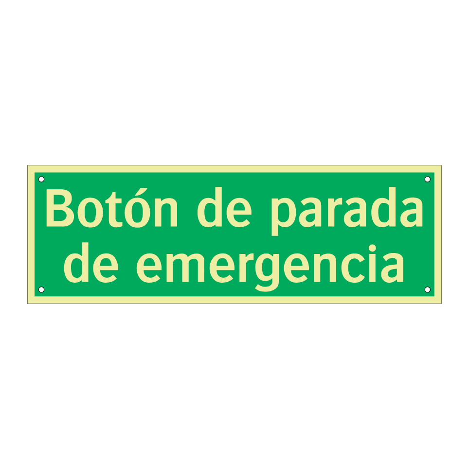 Botón de parada de emergencia
