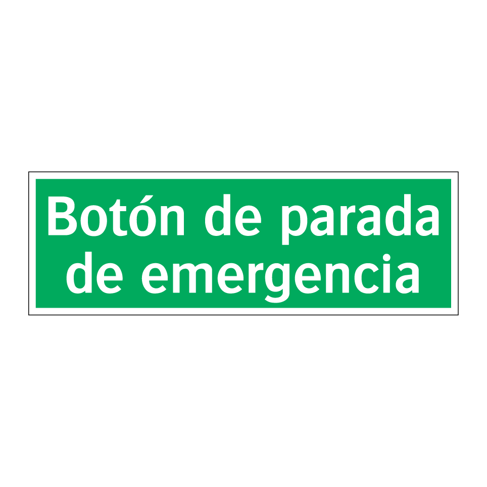 Botón de parada de emergencia