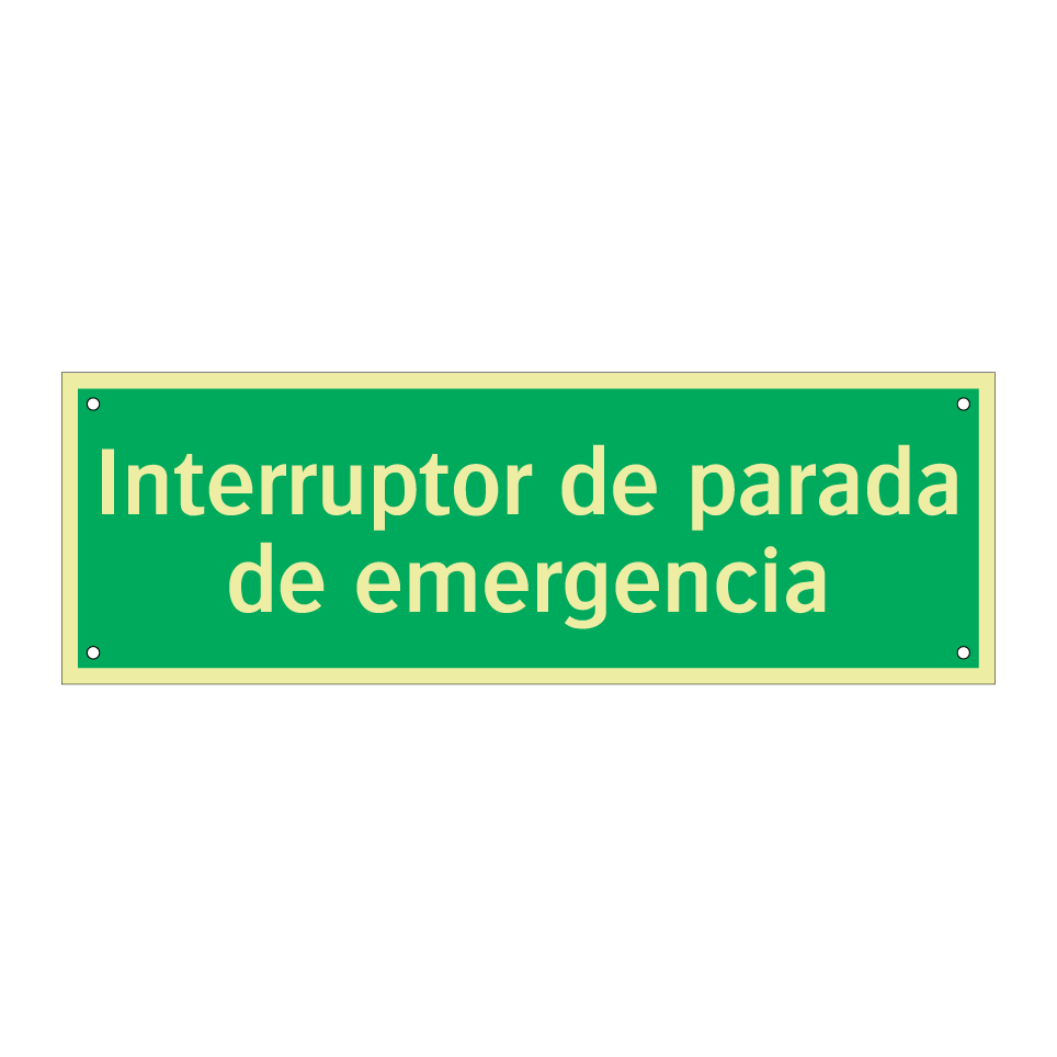 Interruptor de parada de emergencia