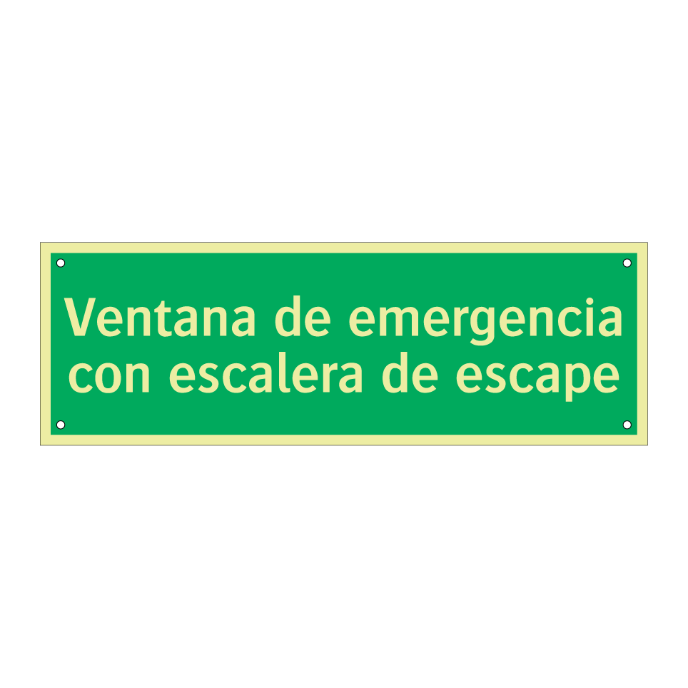 Ventana de emergencia con escalera de escape