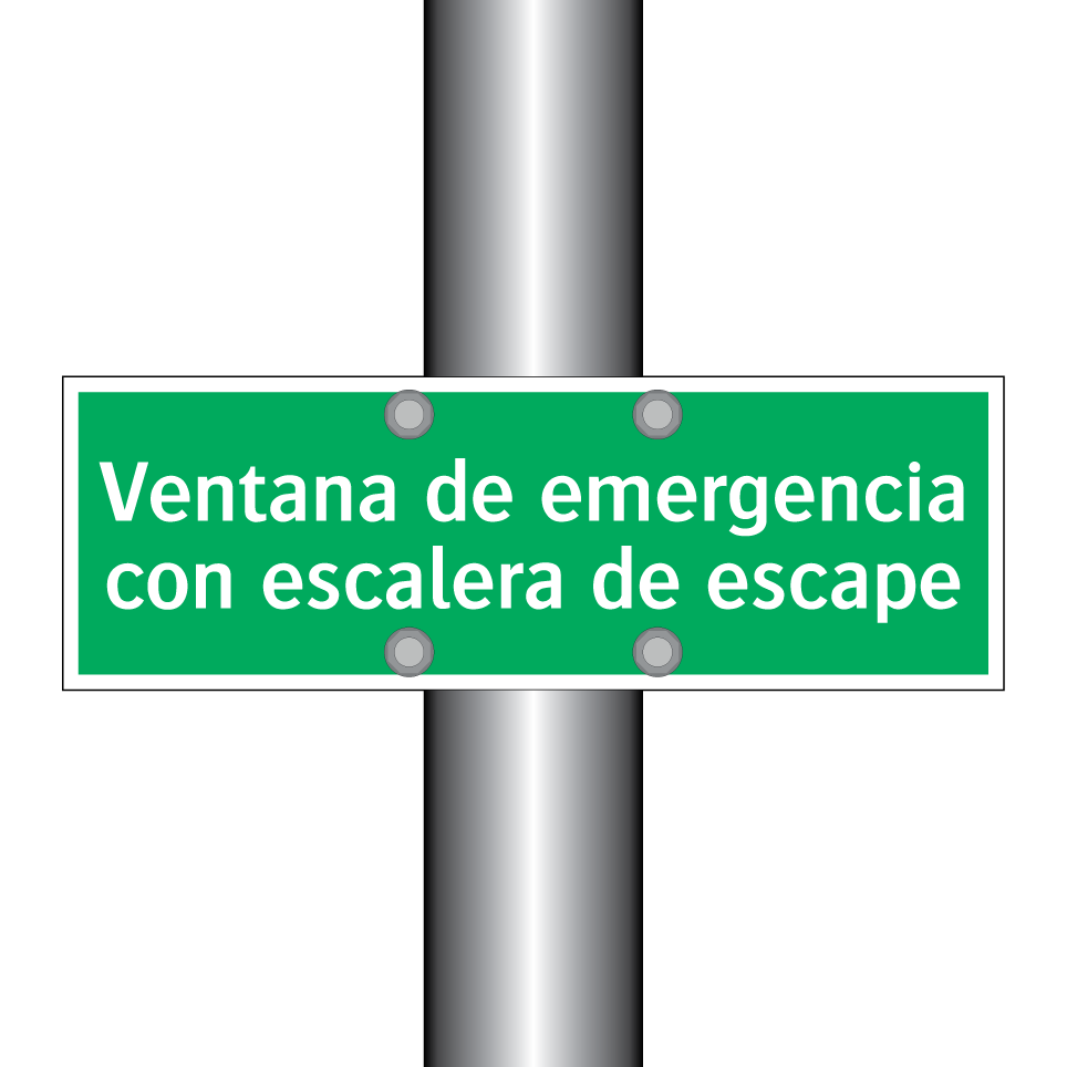 Ventana de emergencia con escalera de escape
