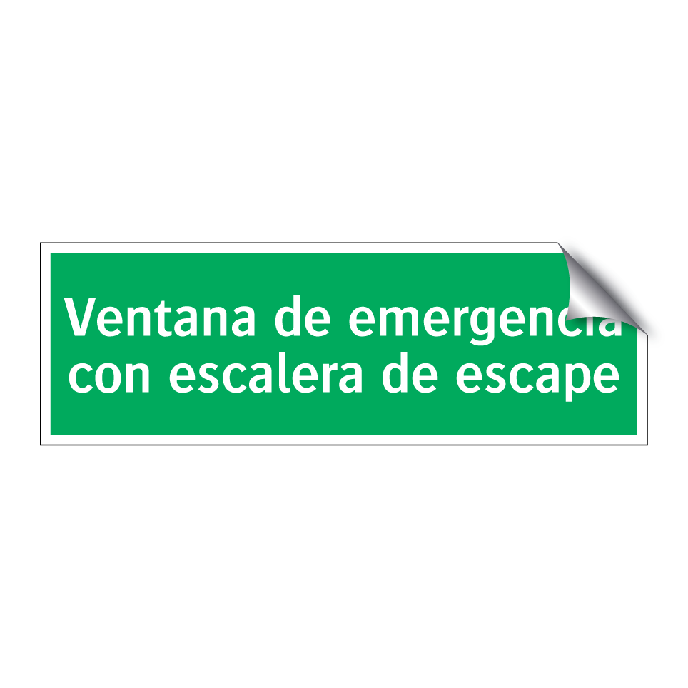 Ventana de emergencia con escalera de escape