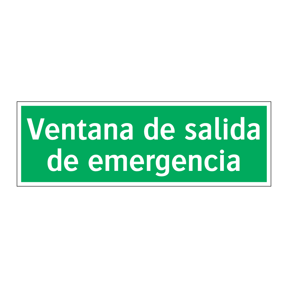 Ventana de salida de emergencia
