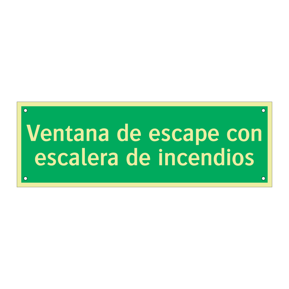 Ventana de escape con escalera de incendios