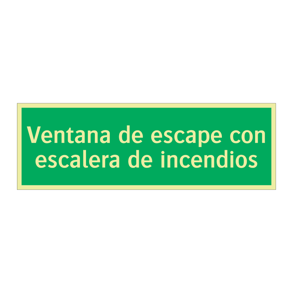 Ventana de escape con escalera de incendios
