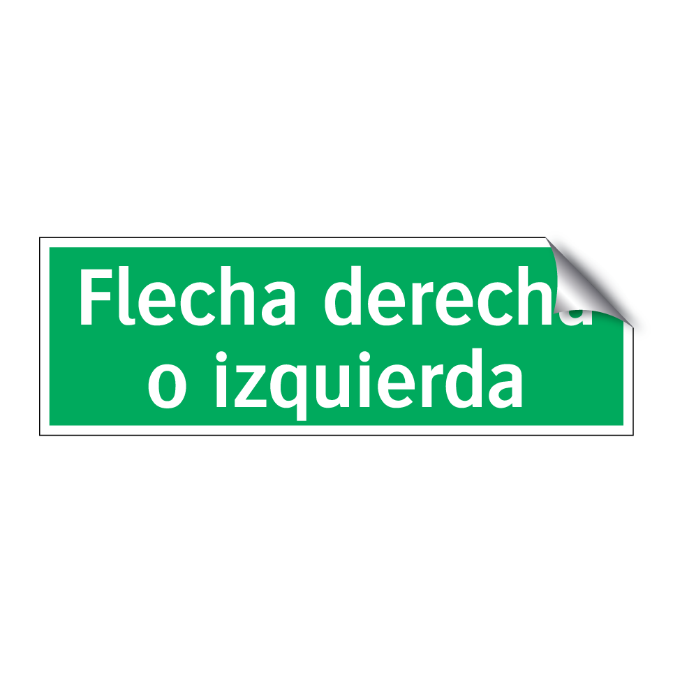 Flecha derecha o izquierda