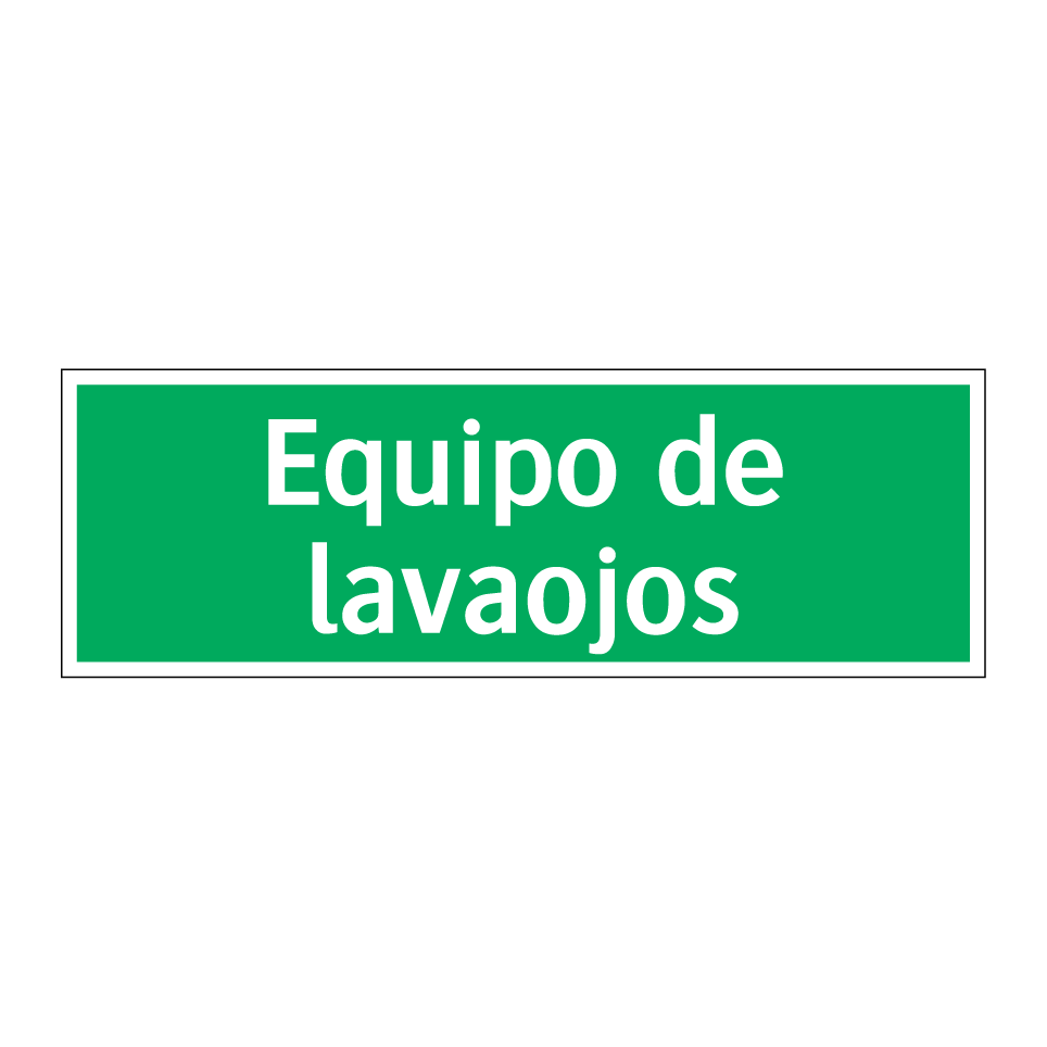 Equipo de lavaojos