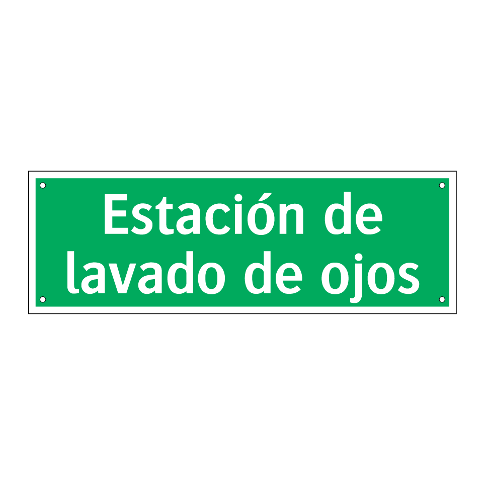 Estación de lavado de ojos