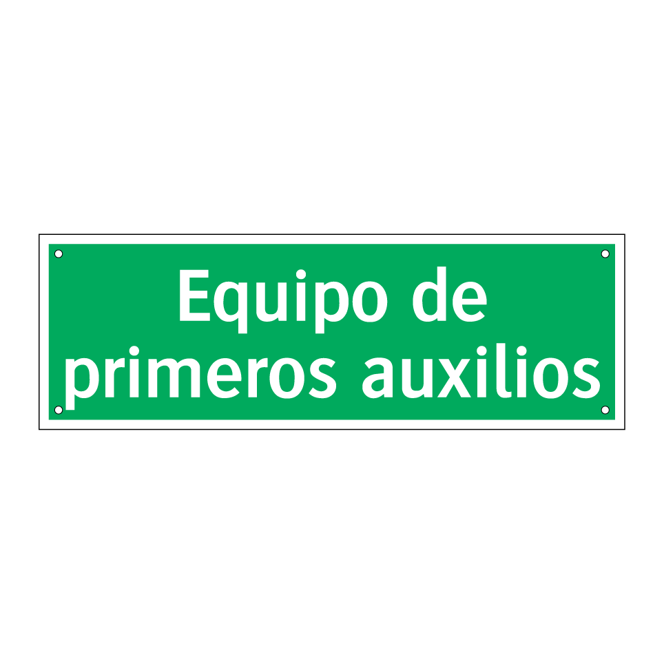 Equipo de primeros auxilios