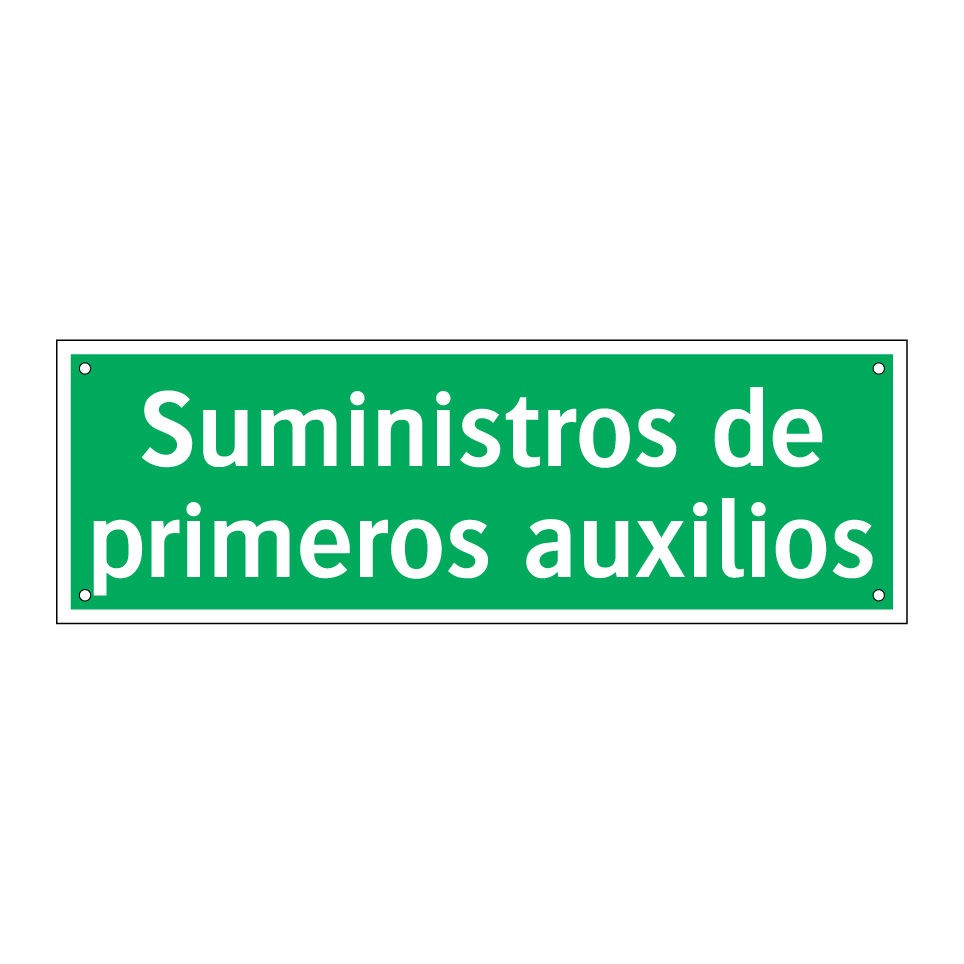 Suministros de primeros auxilios