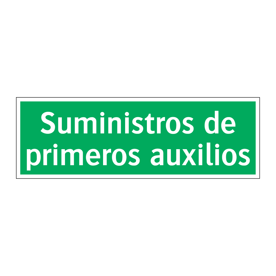 Suministros de primeros auxilios