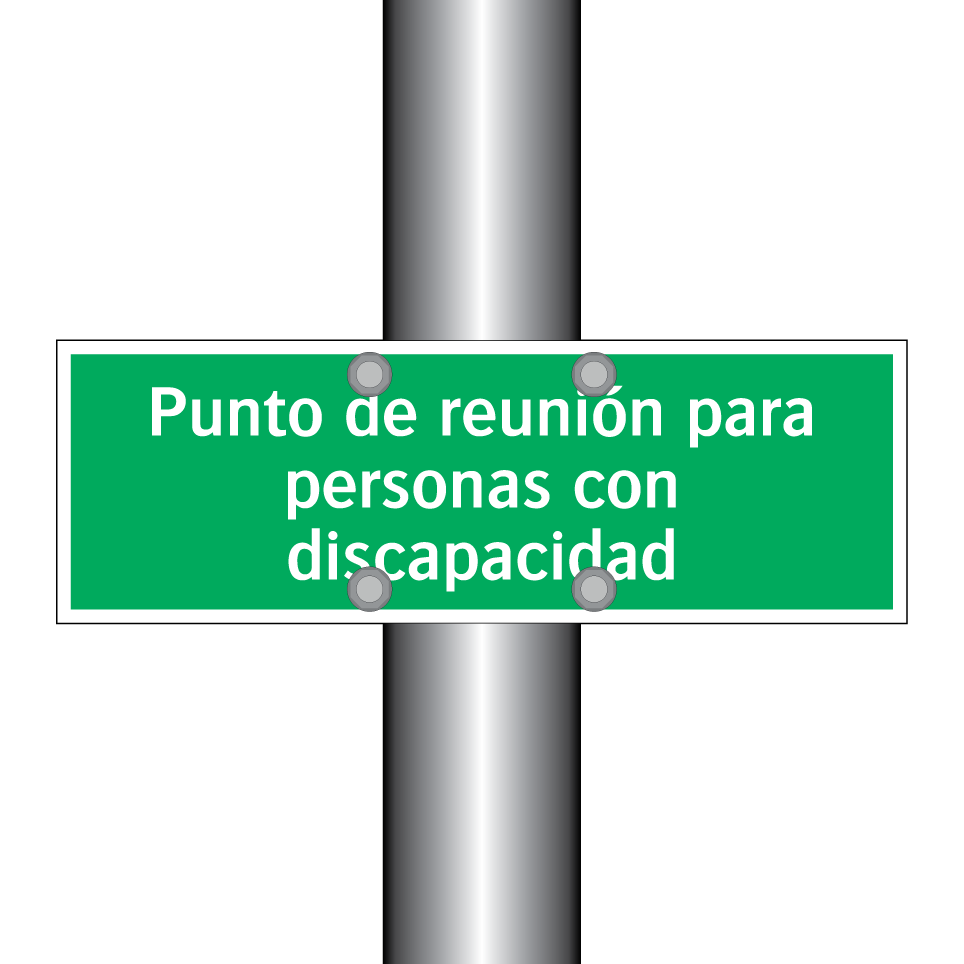 Punto de reunión para personas con discapacidad