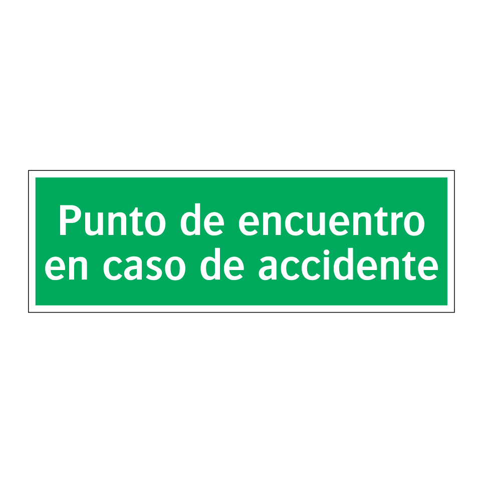 Punto de encuentro en caso de accidente
