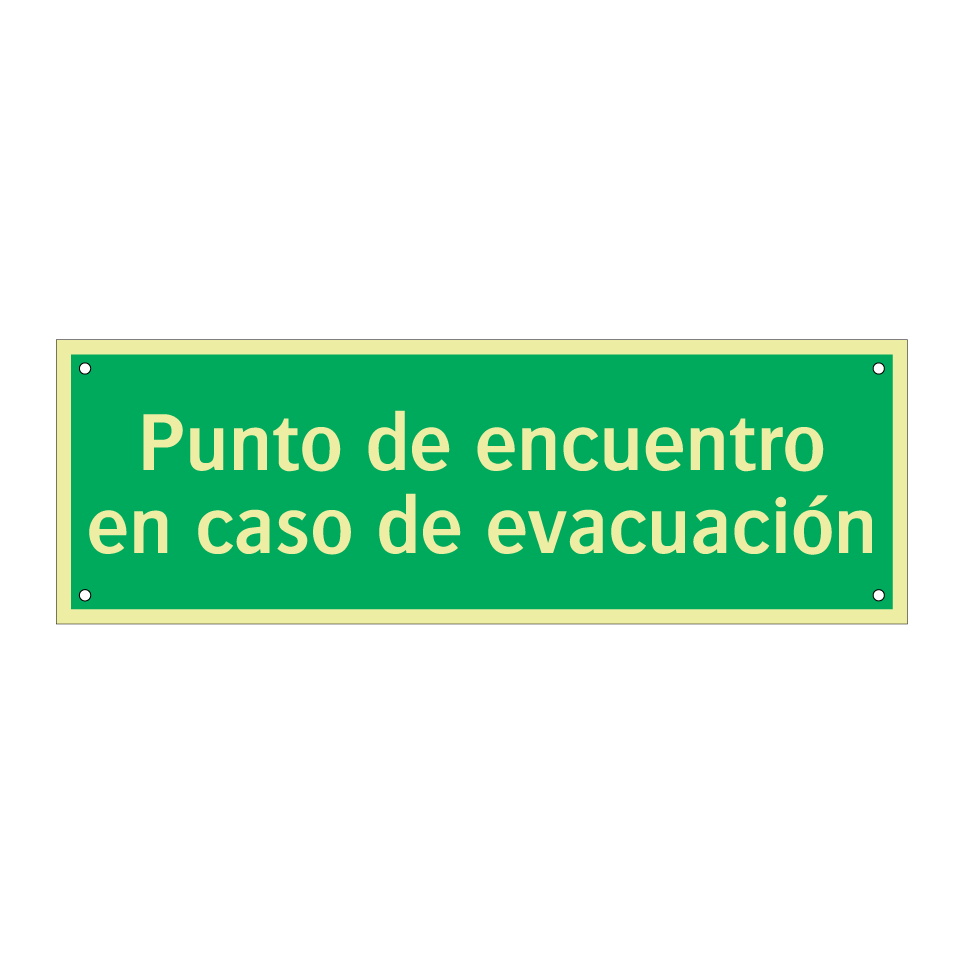 Punto de encuentro en caso de evacuación
