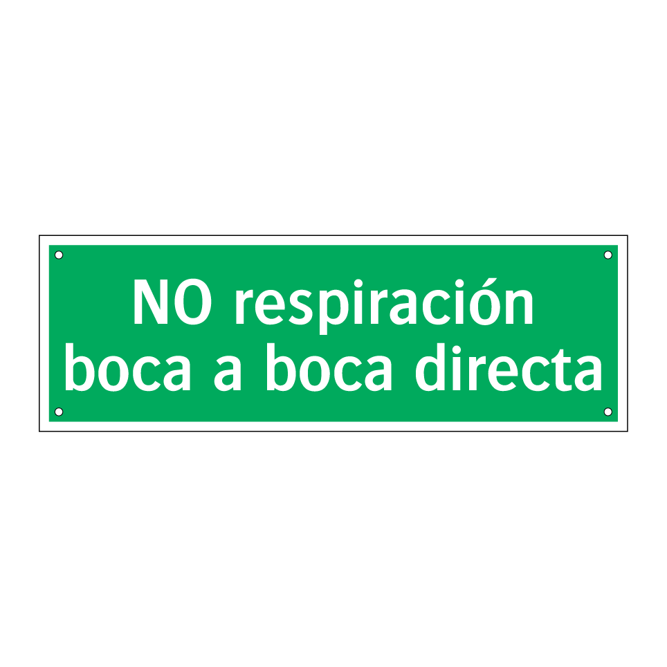 NO respiración boca a boca directa