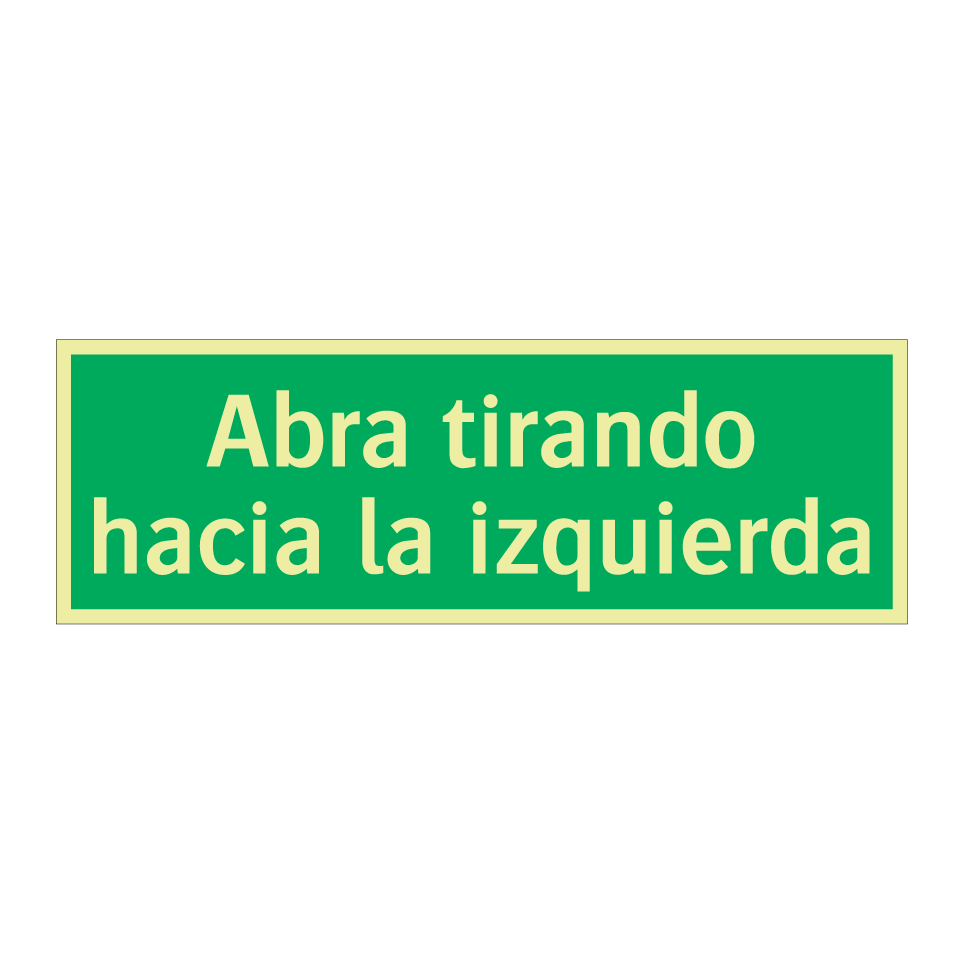 Abra tirando hacia la izquierda