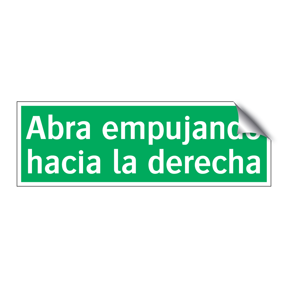 Abra empujando hacia la derecha