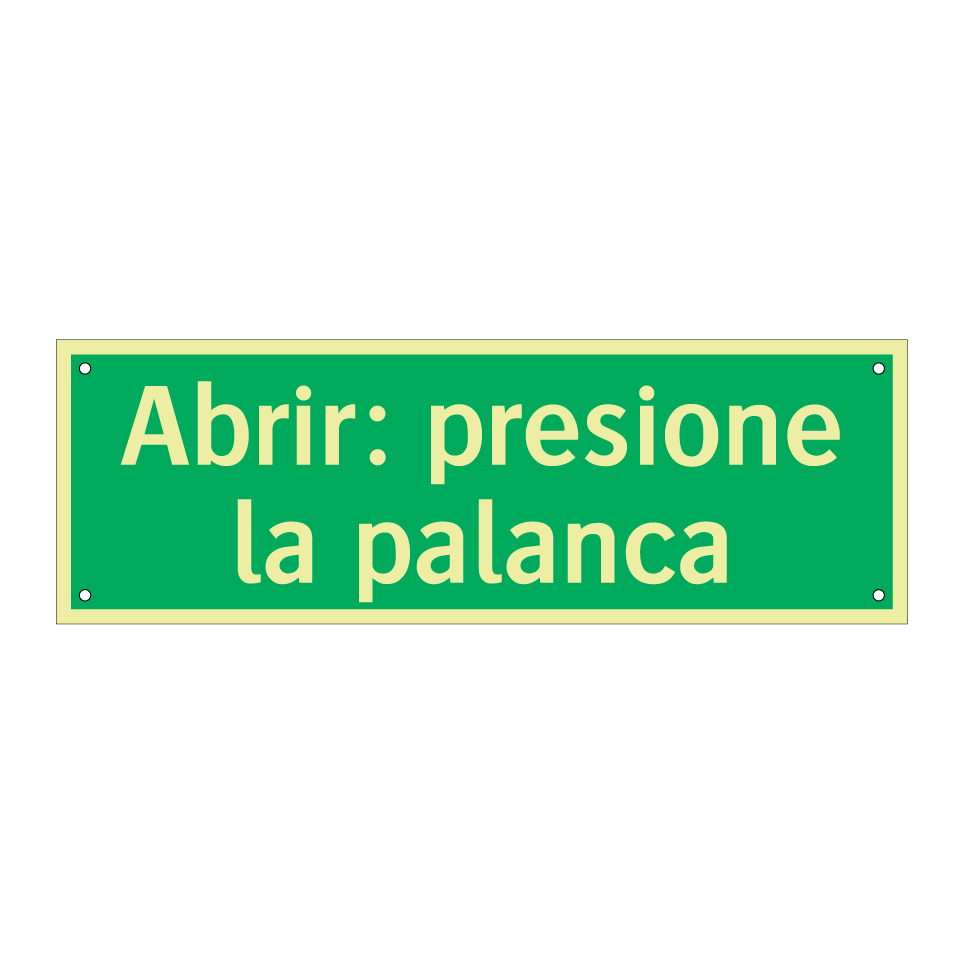 Abrir: presione la palanca