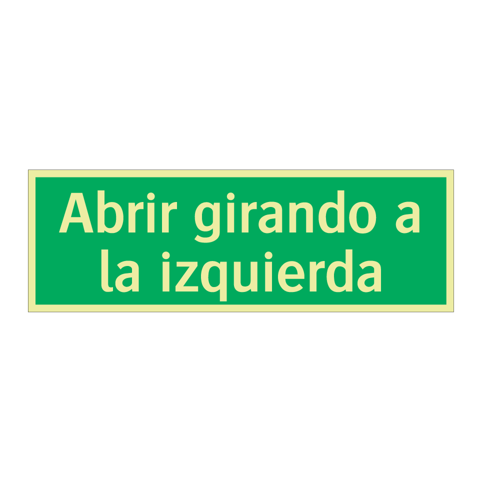 Abrir girando a la izquierda