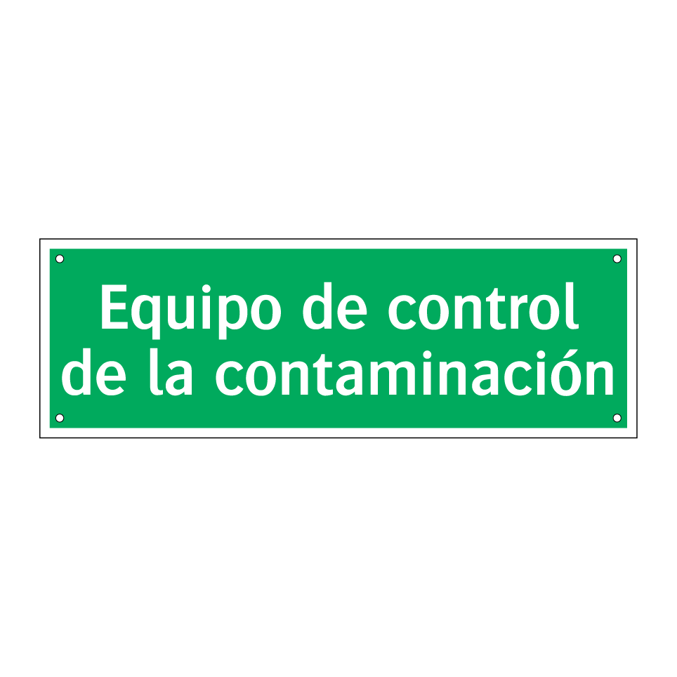 Equipo de control de la contaminación