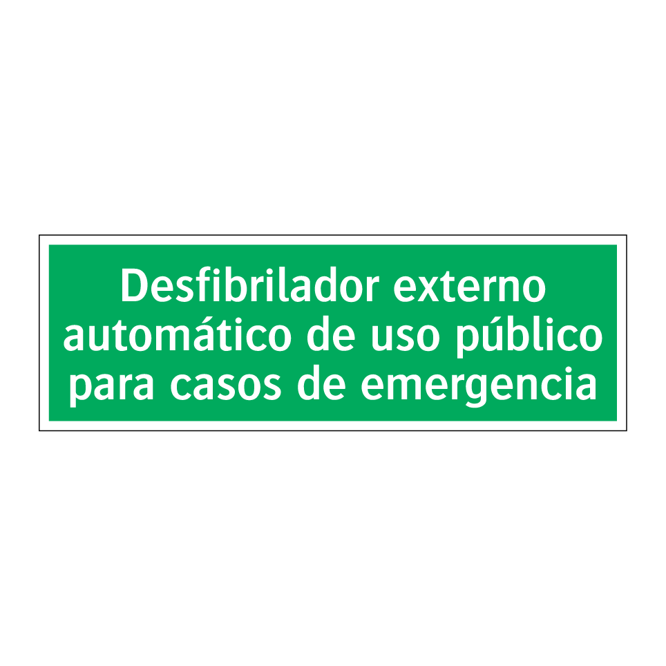 Desfibrilador externo automático de uso público para casos de emergencia