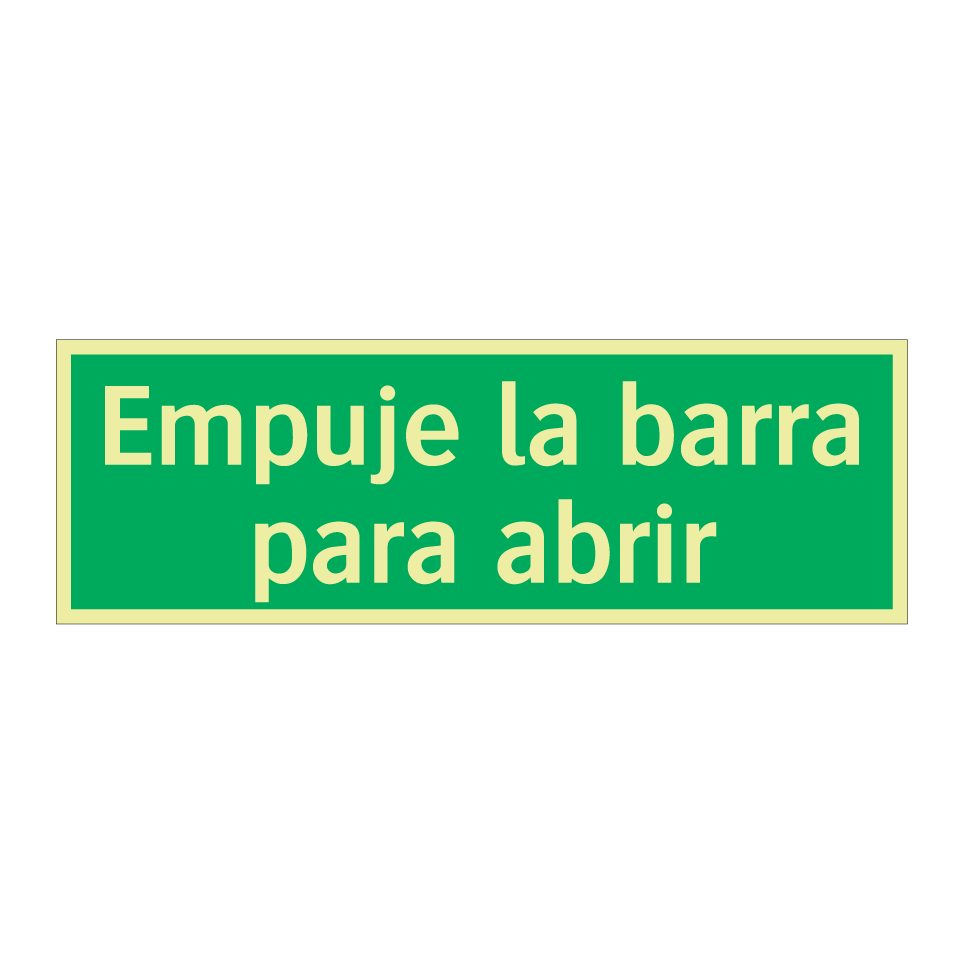 Empuje la barra para abrir